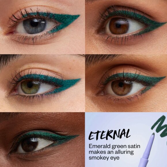 Kosas Soulgazer Intensifying Gel Eyeliner | Eternal (Emerald Green Satin) | NEW - Picture 4 of 4